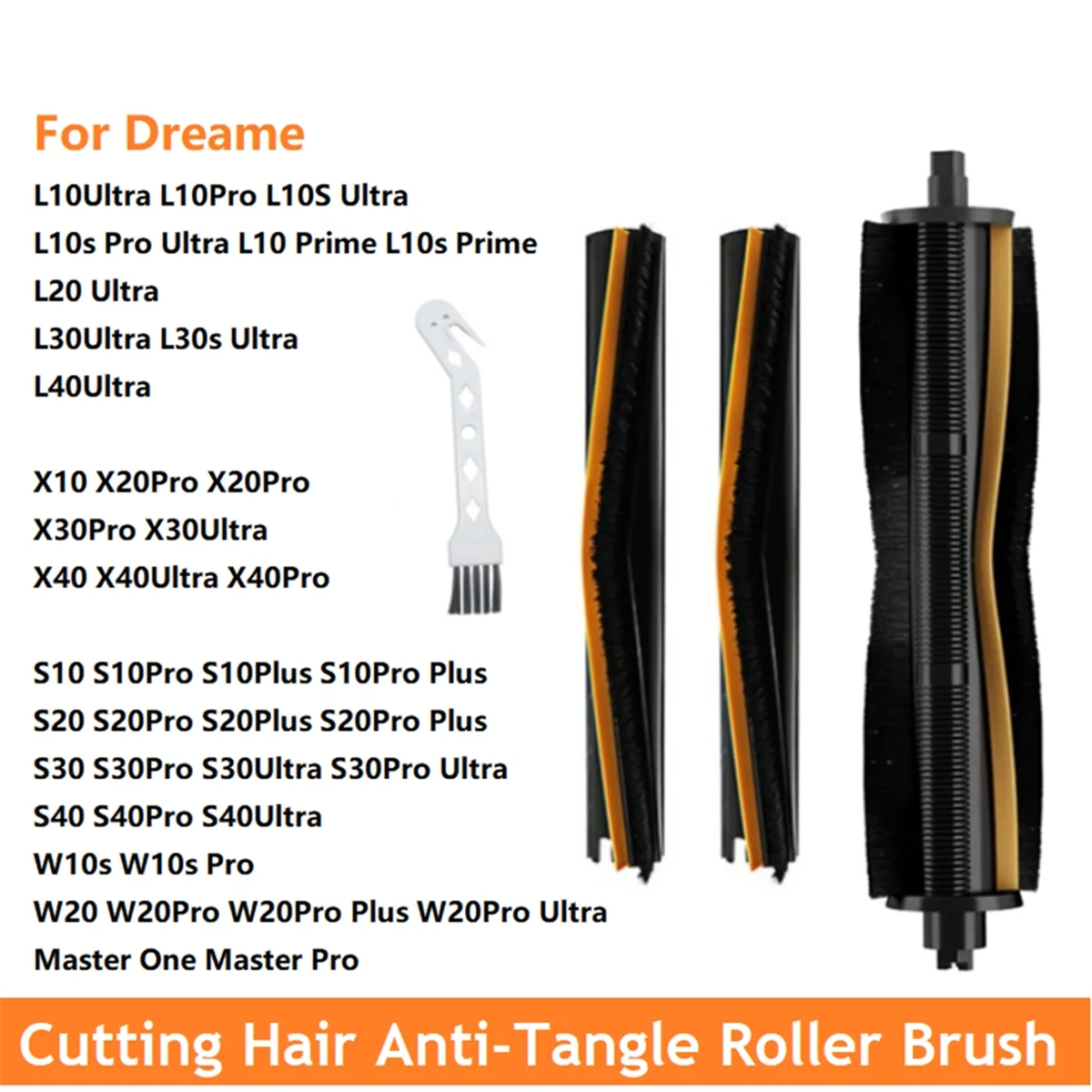 

2025 Trend Cutting Hair Anti- Roller Brush and Scrape Strip for X40/X30/X20/X10/S30/S20/S10 Series Vaccum Attachment