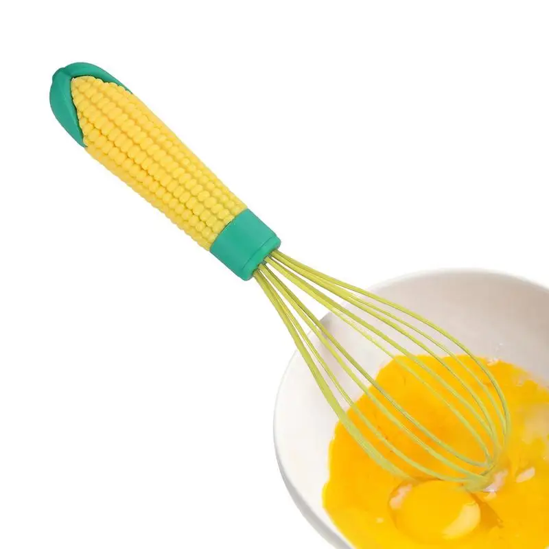 Whisks For Kitchen Heat Resistant Balloon Whisk Silicone Kitchen Egg Whisks Handle Beater Blender For Non-Stick Cookware Safe