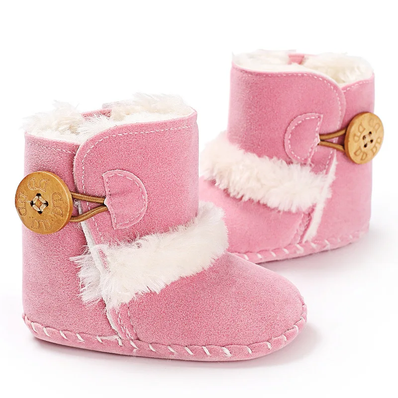 Newborn Baby Boys Girls Snow Winter Boots Infant Toddler Soft Sole Winter Warm Crib Booties Shoes