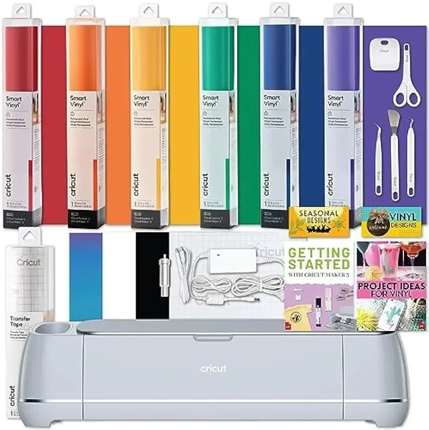 Machine Bundle Basic Tool Kit Transfer Tape Smart Permanent Rainbow Vinyl DIY Matless Cutting 10X Force 2X Faster