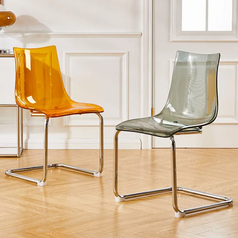 

Transparent Chair, Home Acrylic Back Chair, Modern Simple Dining Table, Chair, Stool