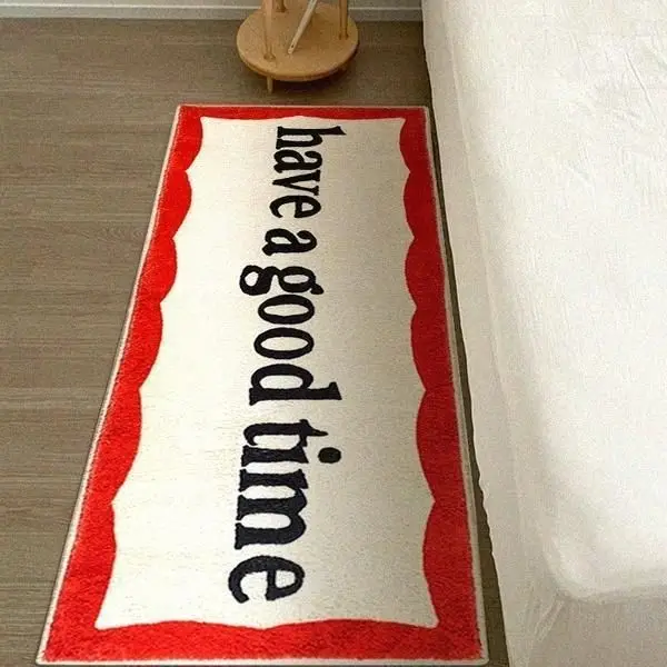 Ins Wind Nachttisch Decke roten Teppich Alphabet Haushalt Zimmer Schlafzimmer lange Nacht matte Fenster Balkon Boden matte