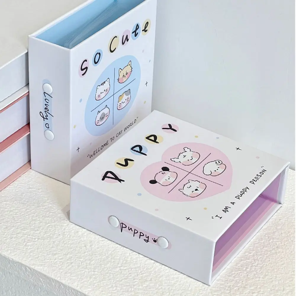 

Cartoon Puppy 3 Inch Photo Album Cover Exquisite Cat 3 Inch Card Album Cover Magnetic Buckle INS Style Mini Picture Case Cover