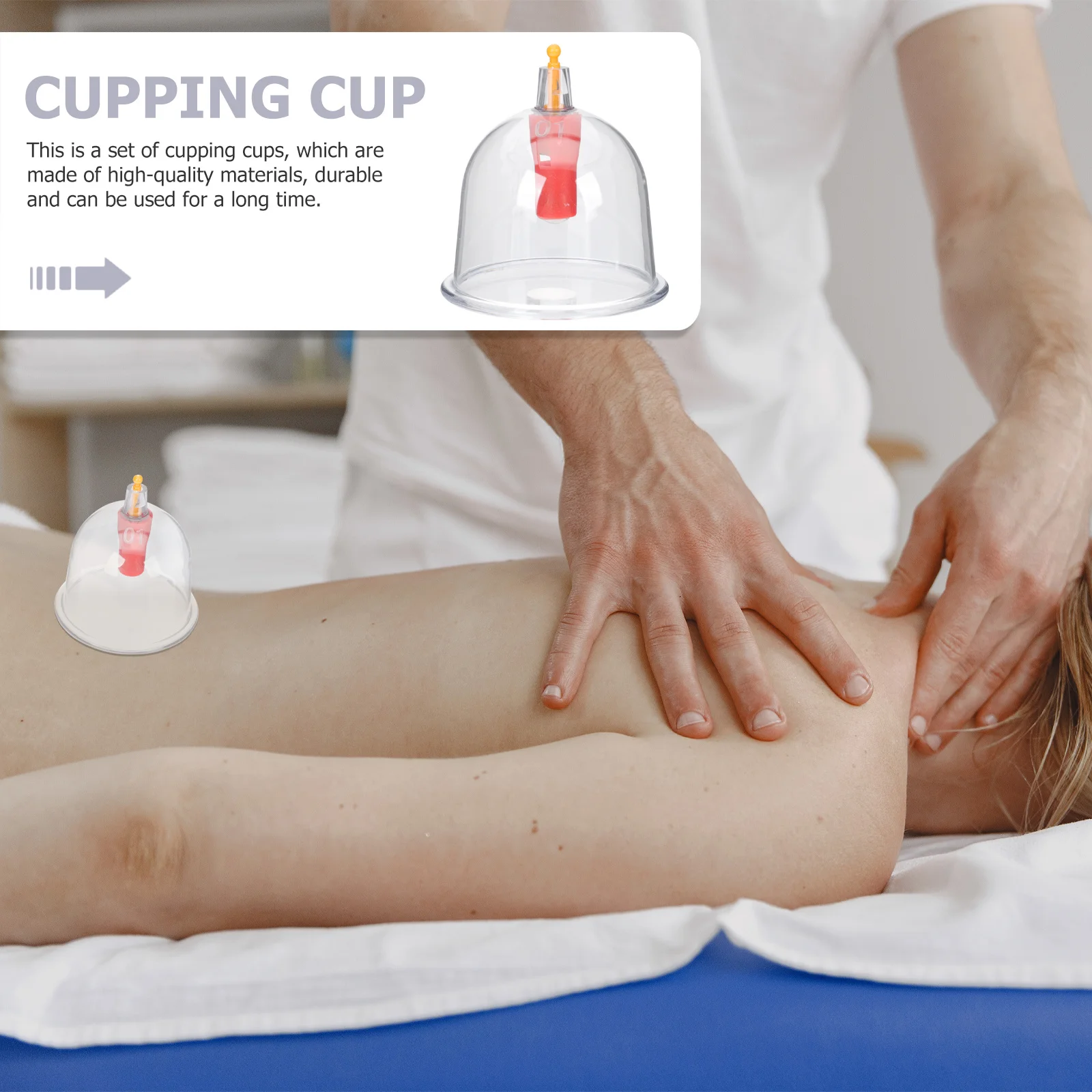 

1 set 1 Set Premium Vacuum Cupping Cups Durable Transparent Body Massage Tool Home Salon Therapy Suction Cups Beauty Health Care