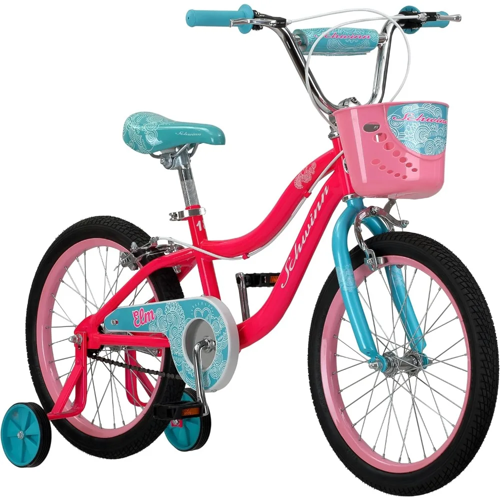 Koen & Elm BMX Style Toddler and Kids Bike, For Girls and Boys, 12-18-Inch Wheels, Training Wheels Included