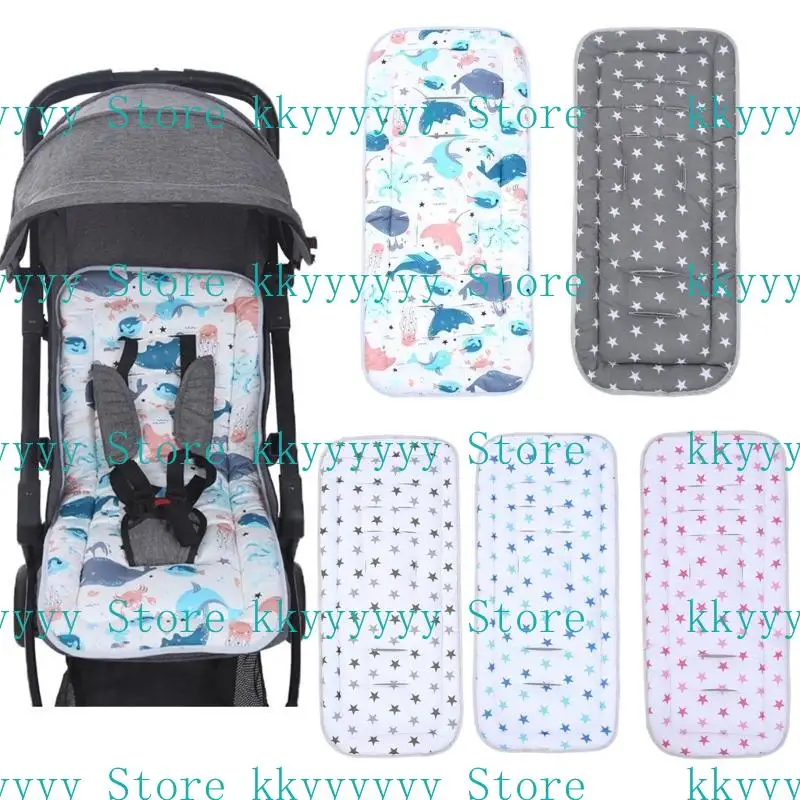 

652F Baby Stroller Comfortable Cotton Cart Mat Infant Cushion Pad Chair Auto Car Pushchair Accessories for Kids