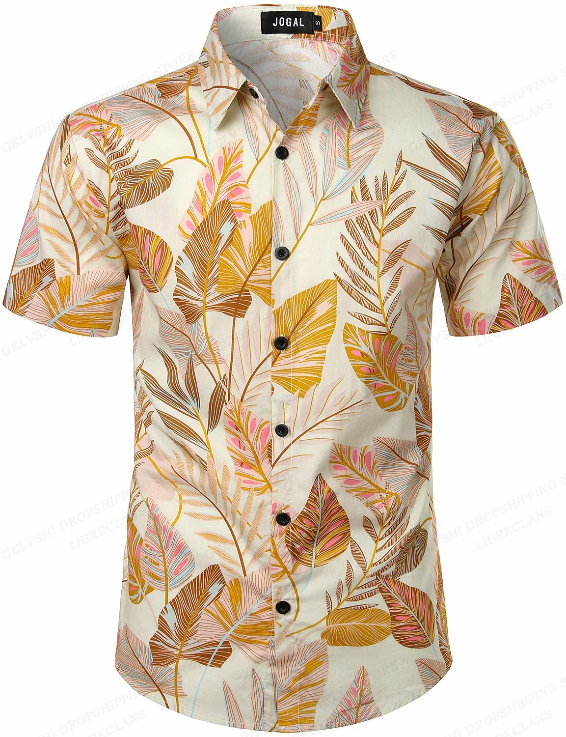 Floral Shirts Men\'s Women\'s Hawaii Shirts Men\'s Vocation Blouse Cuba Lapel Beach Shirt Flower Camisas Blouses Men\'s Clothing