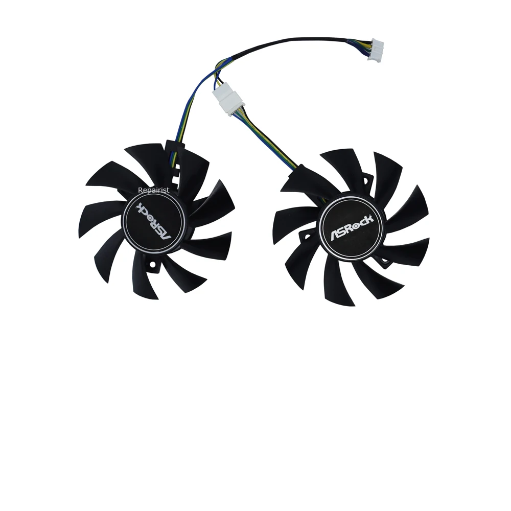 Graphics Cards Fan,Video Cooler,2Pcs/Set,FD8015U12D,For ASROCK RX580 580 2048SP MK2 8G OC,For Asrock Phantom Gaming D RX 570 4G
