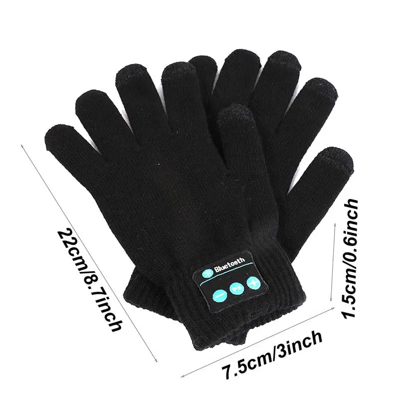 Winter Ergonomic Mittens Warm Winter Touch Screen Gloves Stretch Knit Mittens Wool Full Finger Guantes Female Crochet Glove