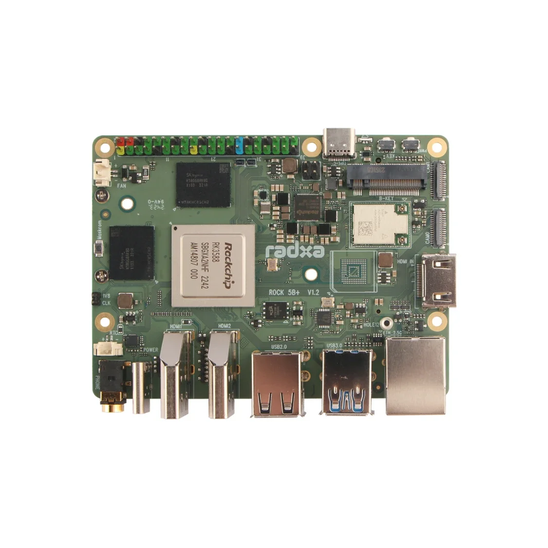 ROCK 5B + Development Board RK3588 8-core CPU Supports 8K HDMI and WiFi 6