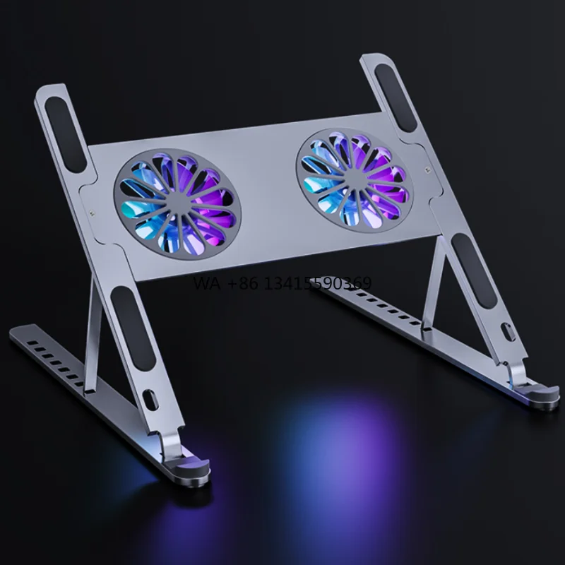 

Trending Products Office Desk 8 Angle Adjustable Foldable Notebook Cooling Stand for Laptop