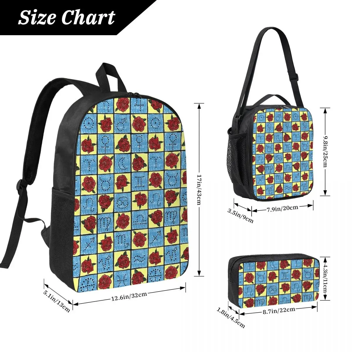 9 Of Swords Tarot Blanket By Tarotista Backpack Student BookBag School Bag Shoulder Bags 3ps Insulated Lunch Bag Pencil Case
