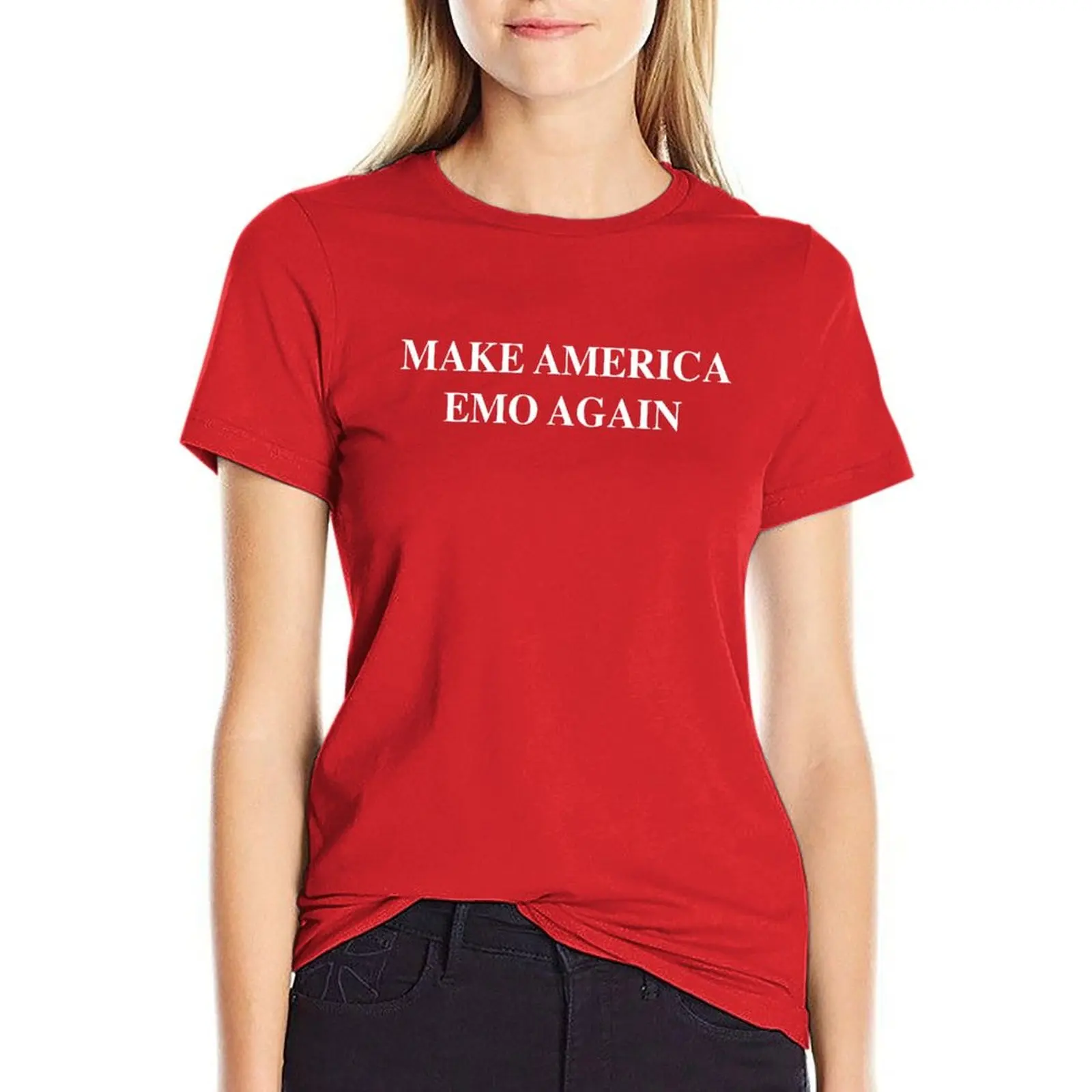 Make America Emo Again T-shirt lady clothes tees t-shirts for Women graphic tees