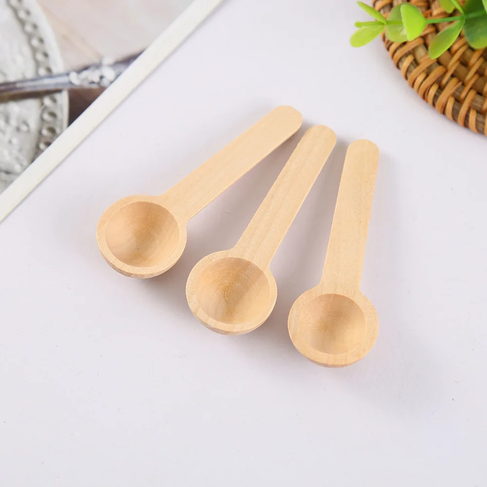 Mini Wooden Spoons Small Wooden Spoons Condiments Spoons Bulk for Spice Coffee Condiment Honey Teas Sugar Kitchen Cooking