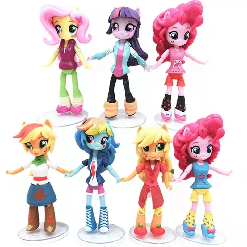 My Little Pony Anime Cartoon Twilight Sparkle Rainbow Dash Desktop Ornament Model Toy Pvc Doll Decoration Gift