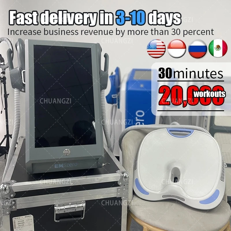 DLS-EMSLIM Newest Update Neo emszero Nova 15tesla hi-emt Machine with 5 pcs Handles With Pelvic Stimulation Pads Optional