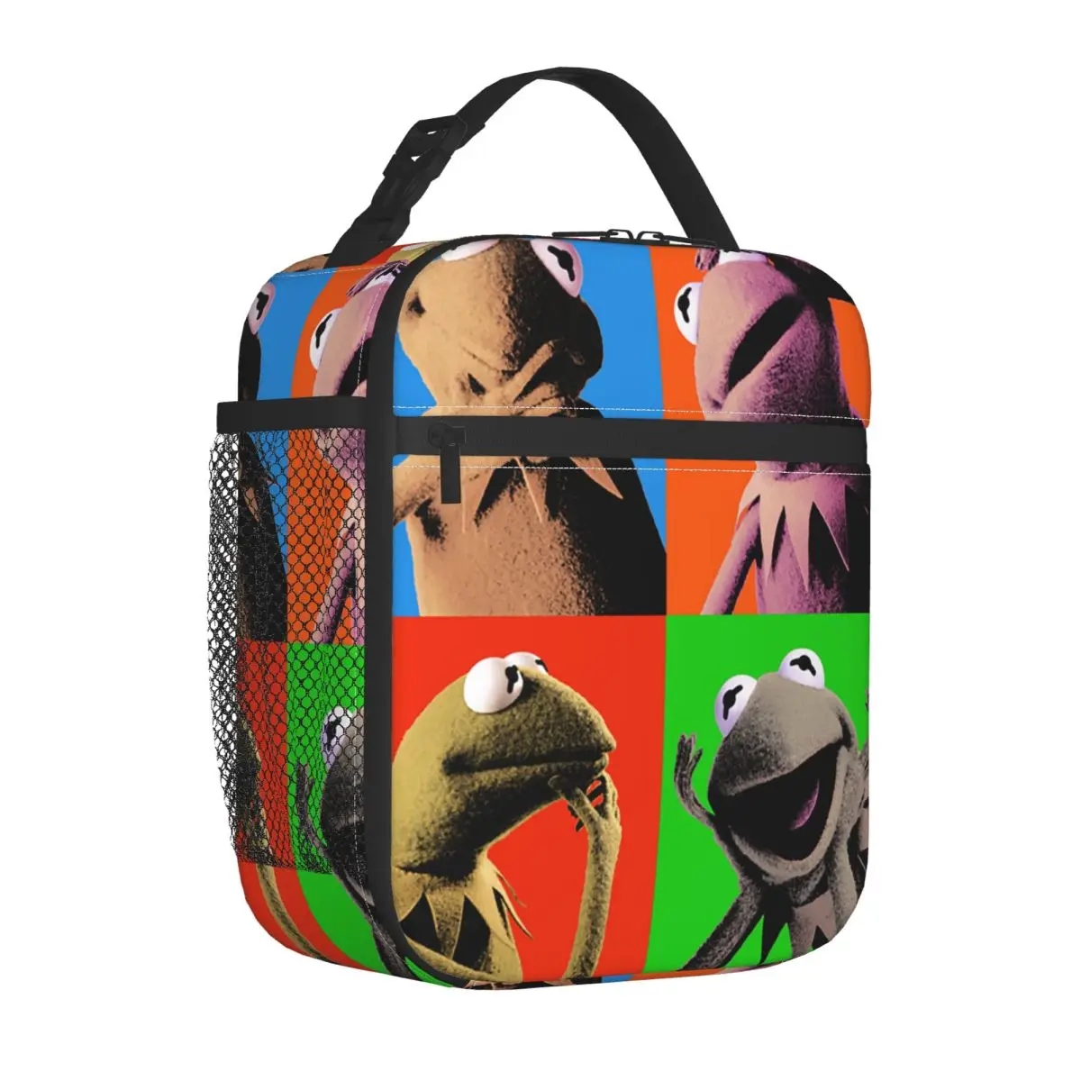 Muppets Kermit Insulated Lunch Bag Cooler Meal Container Leakproof Tote Lunch Box for Men Women Beach Travel