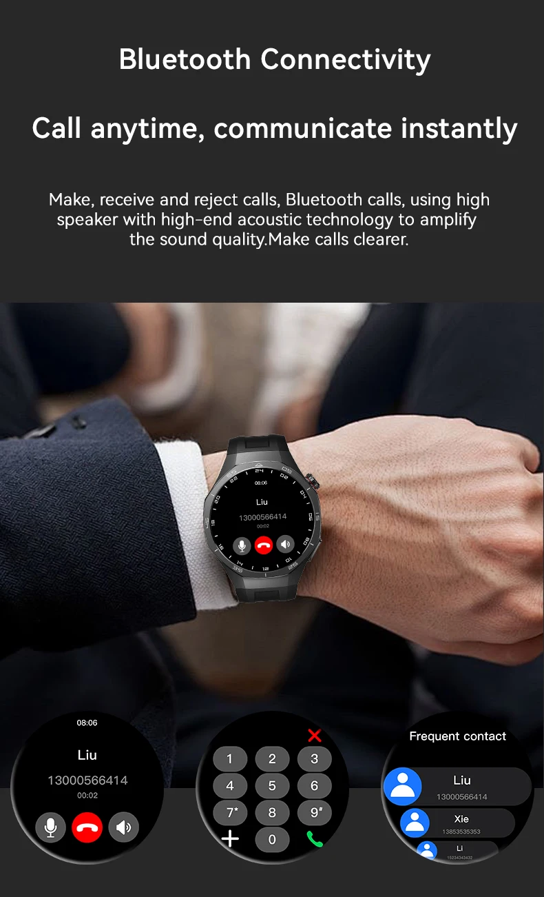 IYTSFT 2026 New Smart Watch 1.52" HD Game Dial Wireless Charging Bluetooth Call Heart Rate Monitor Fitness Tracker Sports Gift