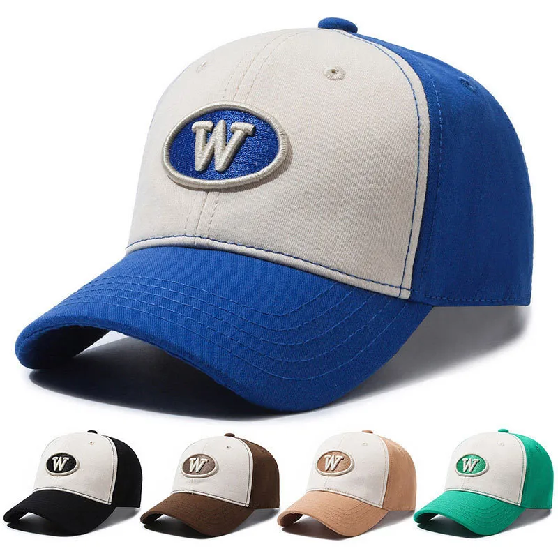 

Korean Style Letter W Baseball Cap Spring Summer Girl Ponytail Hats Kids Baseball Cap Cotton Outdoor Simple Visor Casual Cap New
