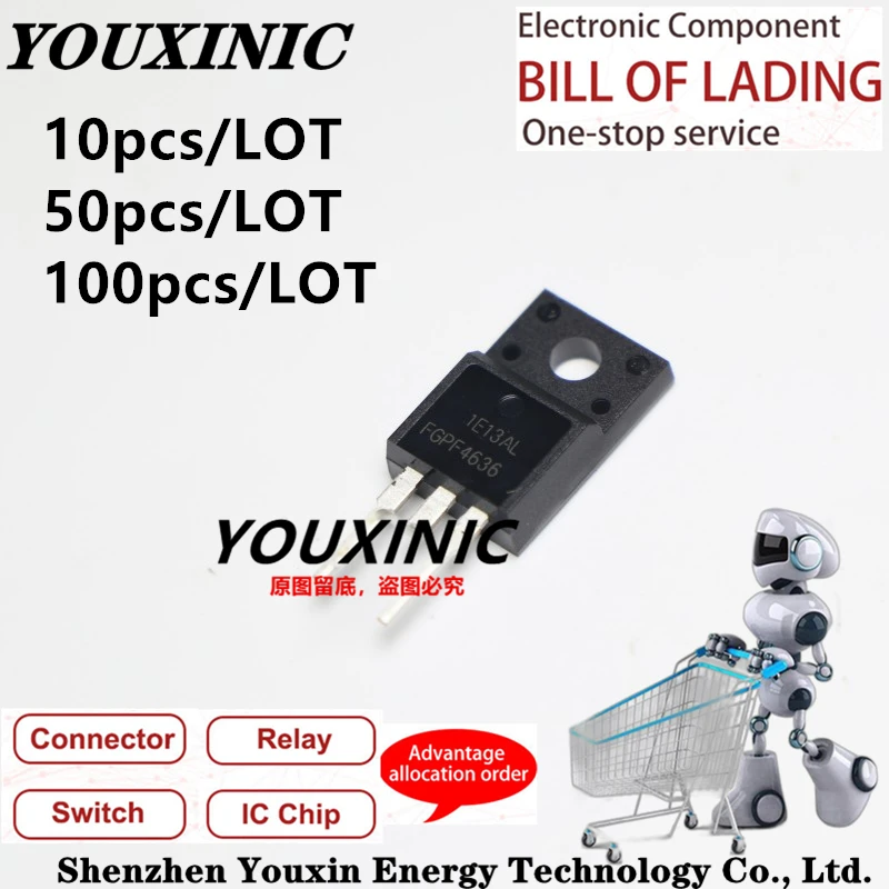 

YOUXINIC 100% New Imported Original FGPF4636RDTU FGPF4636TU FGPF4636 TO-220F LCD TV Plasma Tube