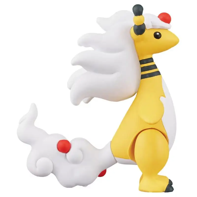 Echte TOMY Pokemon MC Serie MEGA Ampharos MS Anime Action Figur Modell Spielzeug Geschenk für Geburtstag