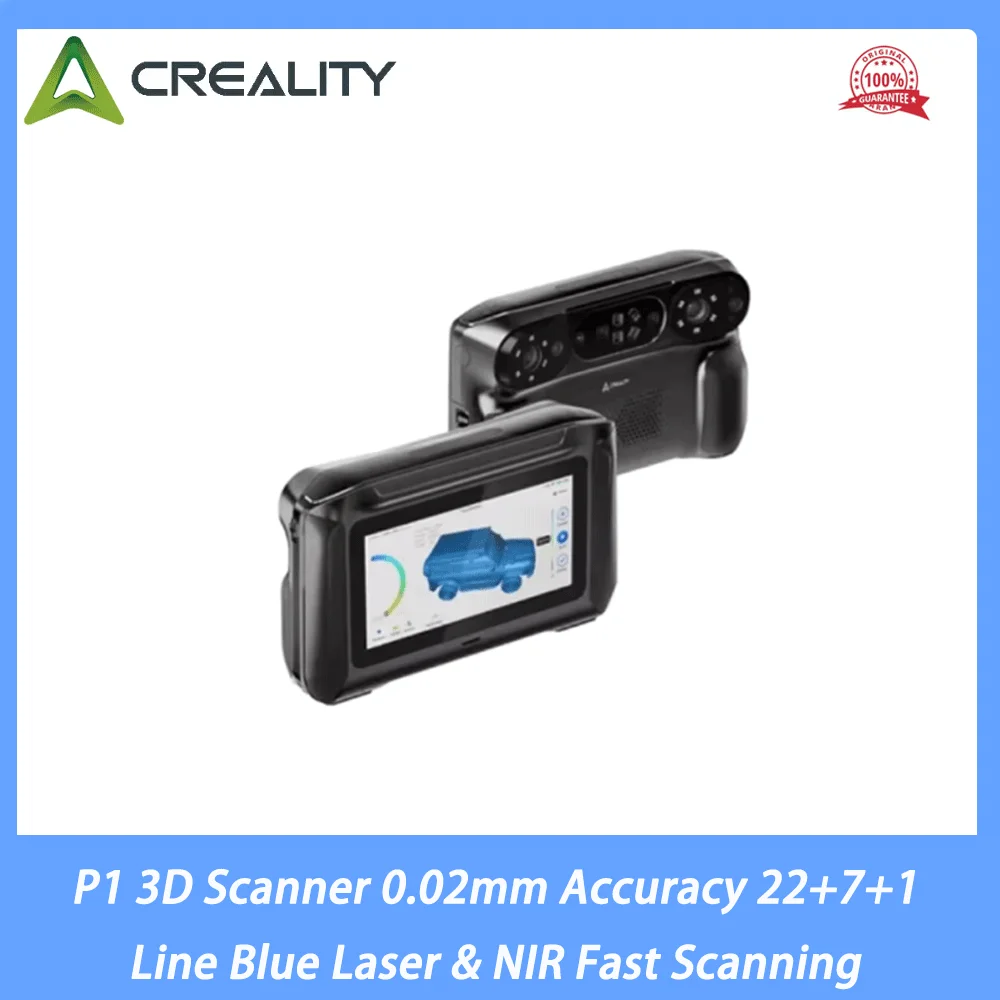 Creality Sermoon P1 3D Scanner 0.02mm Accuracy 22+7+1 Line Blue Laser & NIR Fast Scanning with Portable Touchscreen All-in-One