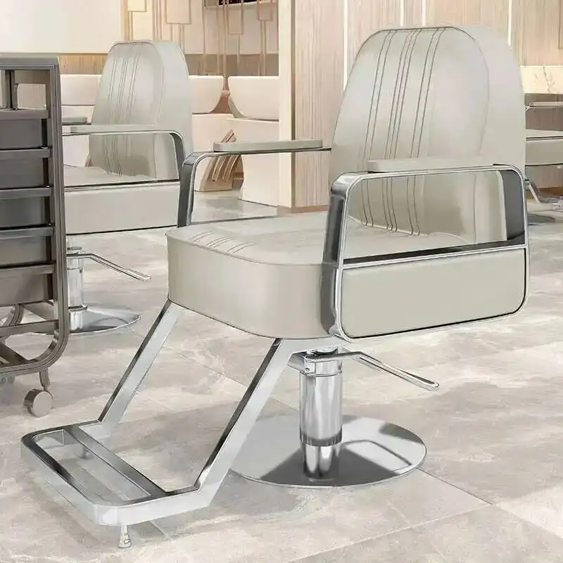 إلى صالون صالون قص الشعر كرسي التجميل صالون الحلاقة الذهب الحلاق رجل تصفيف الشعر الغرض كراسي خمر عجلات الشامبو قابل للتعديل