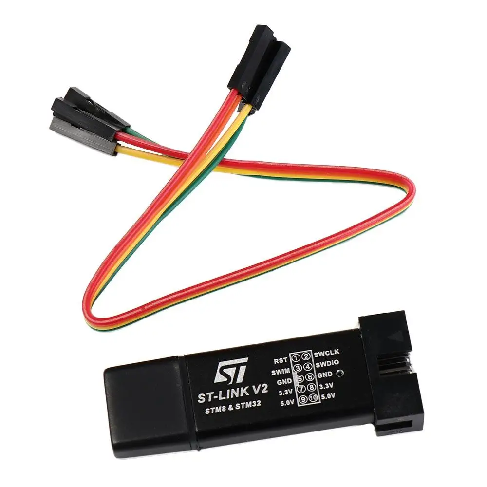 

ST LINK Stlink STM32 Simulator ST-Link V2 STM8 STM32 Random Color Programming With Cover A41 Download Programmer