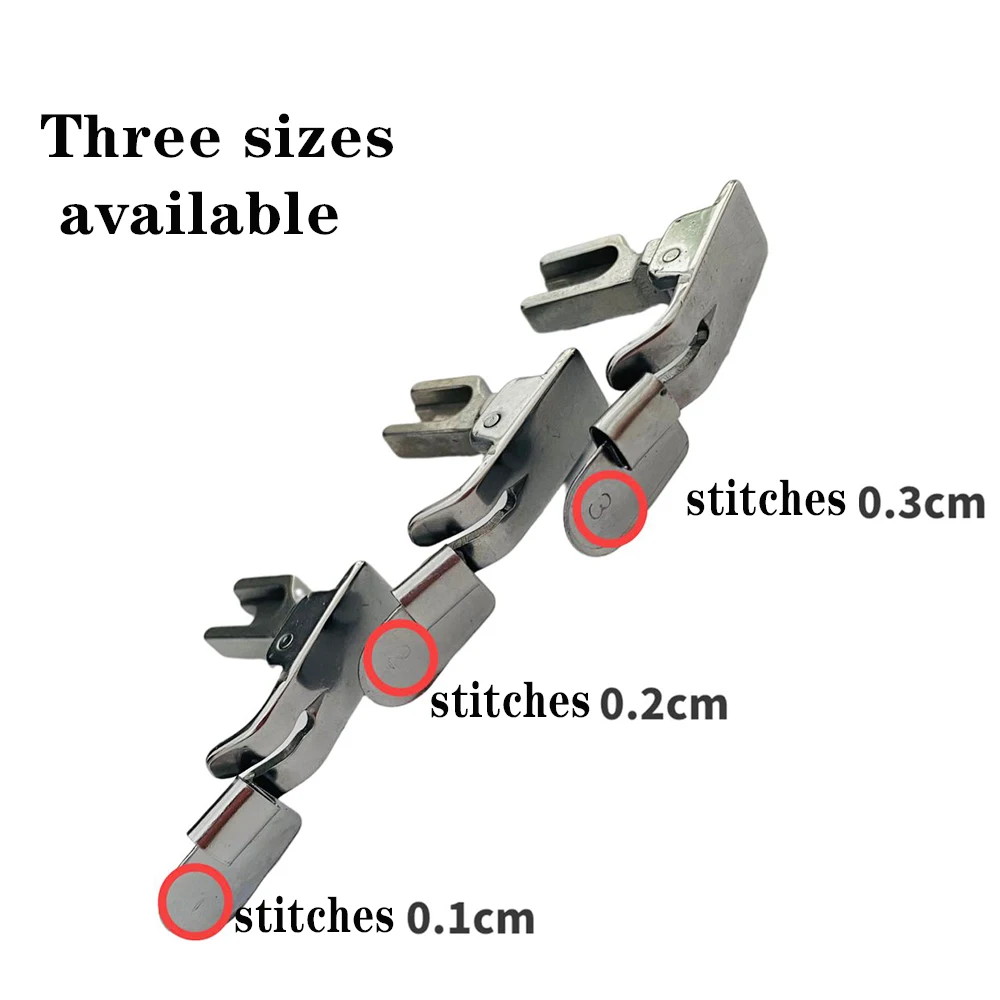 New P351 Hemming Presser Foot Curved Hemming Bottom Folding Double-layer Straight Line Splicing All-steel Presser Foot