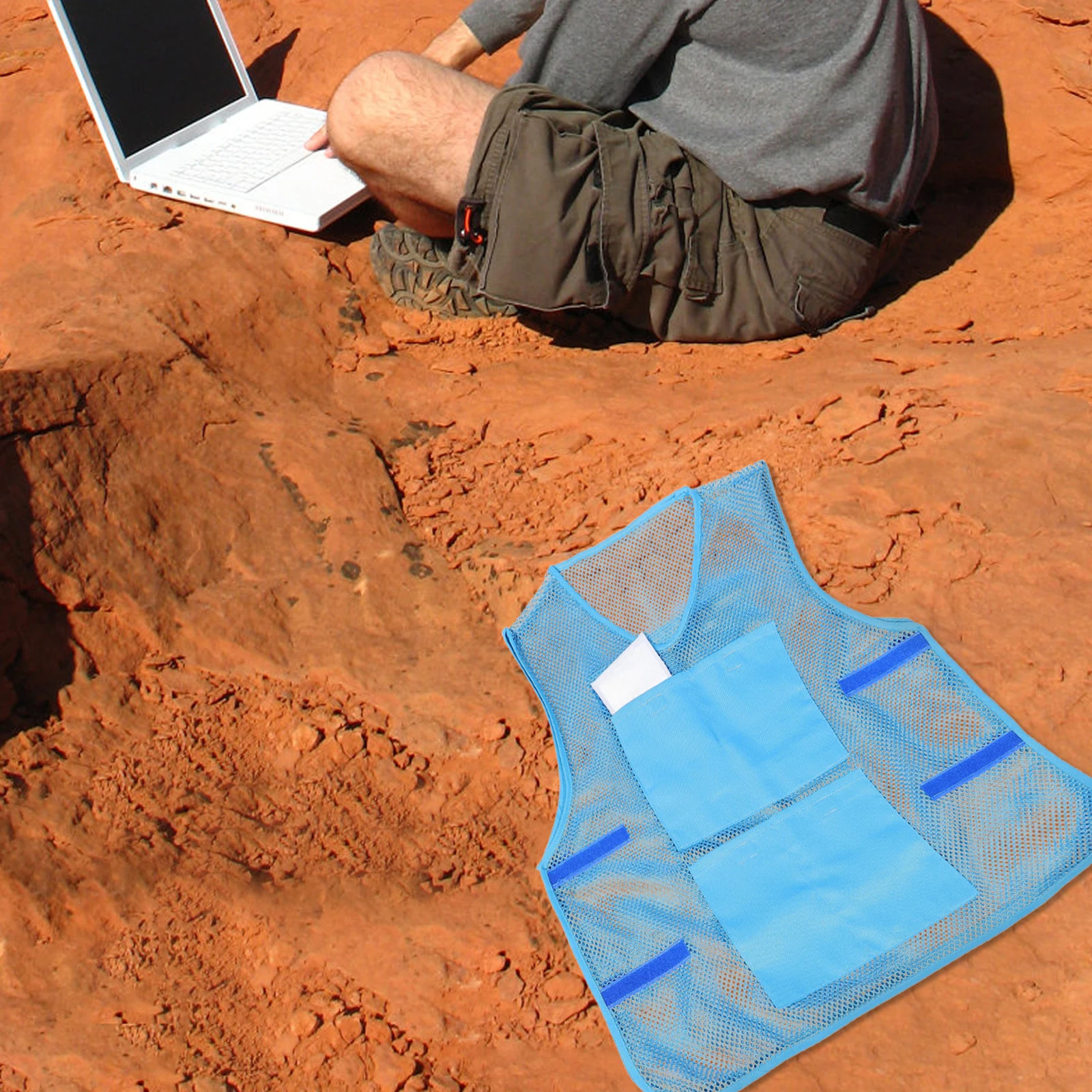 

Женский охлаждающий жилет для активного отдыха, с сетчатыми вставками, для жаркой погоды, с функцией мгновенного охлаждения, перезаряжаемый, для охлаждения одежды