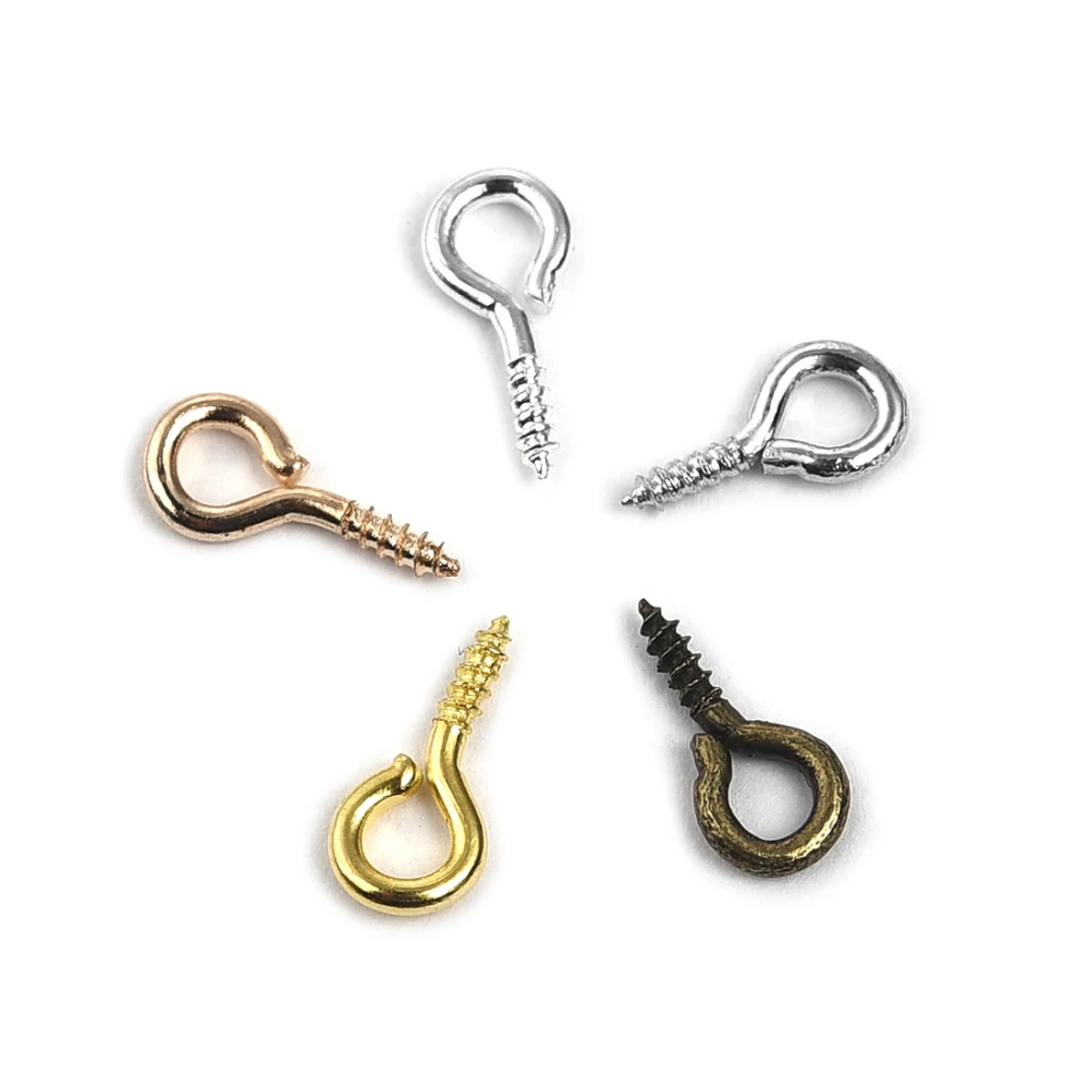 Claw Nails For Diy Keychain Key Ring Color Tassels Gold Sliver Claw Nails Shape Round Plate Nails Keychain Jewelry Make