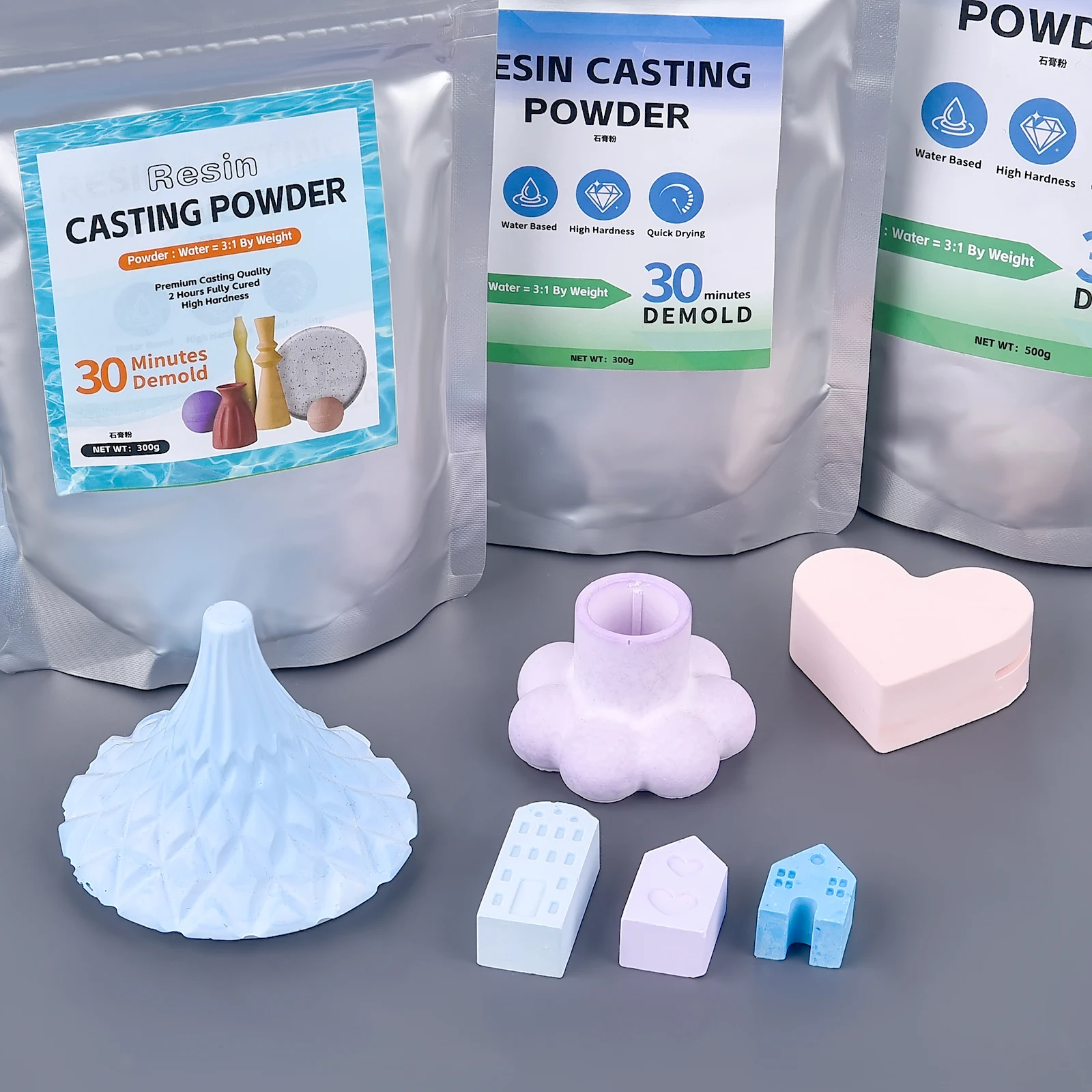 DIY High Density Gypsum Powder Plaster Casting Production Material Cement Clay Crafts Handmade Gypsum Form Making Material