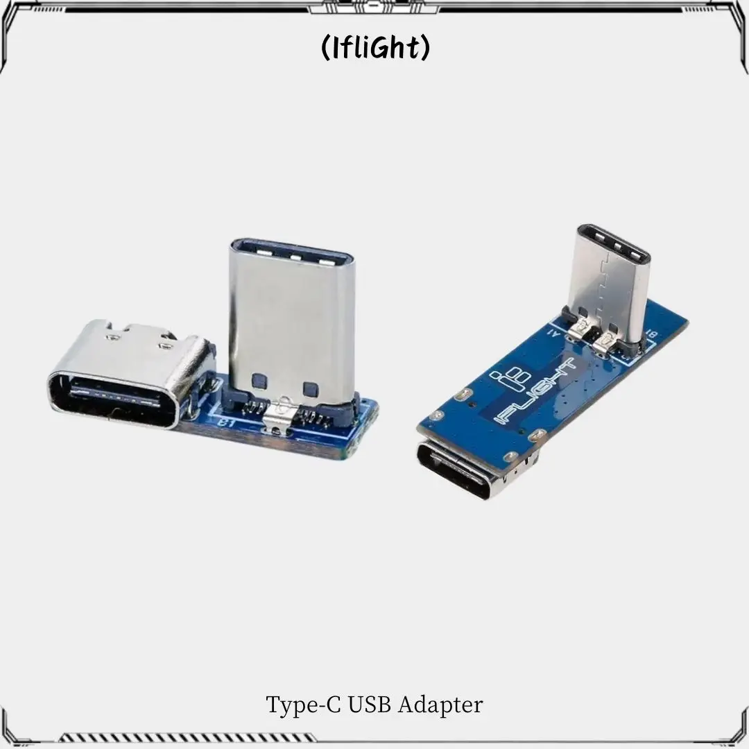 iFlight Type-C USB Adapter BumbleBee HD Type C 90°Connector & Type C 90° Adapter for FPV Flight Controller Air Unit Caddx Vista