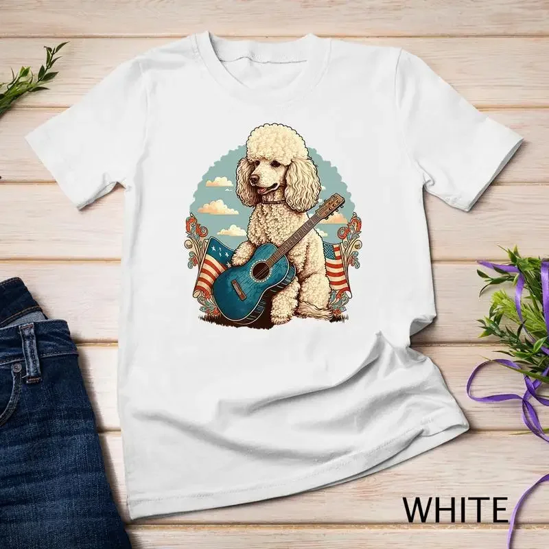 Funny Poodle Dog Miniature Poodle Toy Poodle Country music Unisex T shirt