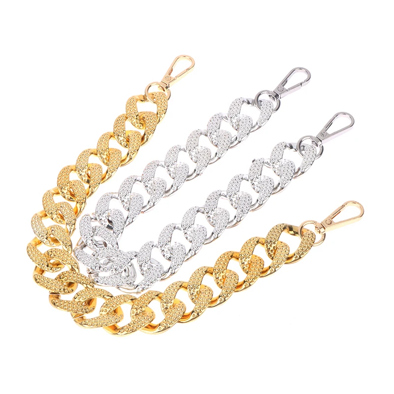 28cm Gold Silver Metal Chain Replacement For Bag Handle DIY Bag Strap Handbag Handle Hardware Accessories