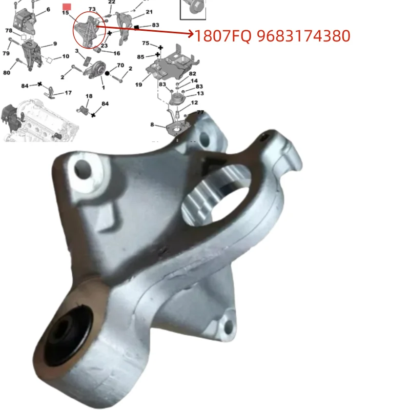 support-demi-arbre-de-moteur-1807fq-9683174380-pour-peugeot-307-308-408-3008-citroen-c4-20-ew10a