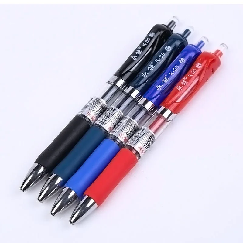 12 PCS Retractable Gel Pens Set Stationery Kawaii Writing Pen Black/blue Ink 0.5 Mm Blue Ballpoint Pen Office School Supplies
