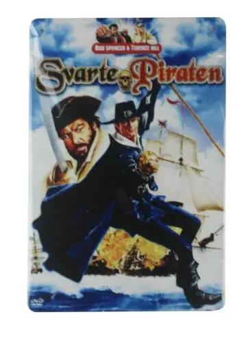 garage metal poster solutions svarte Piraten old movie tin metal sign