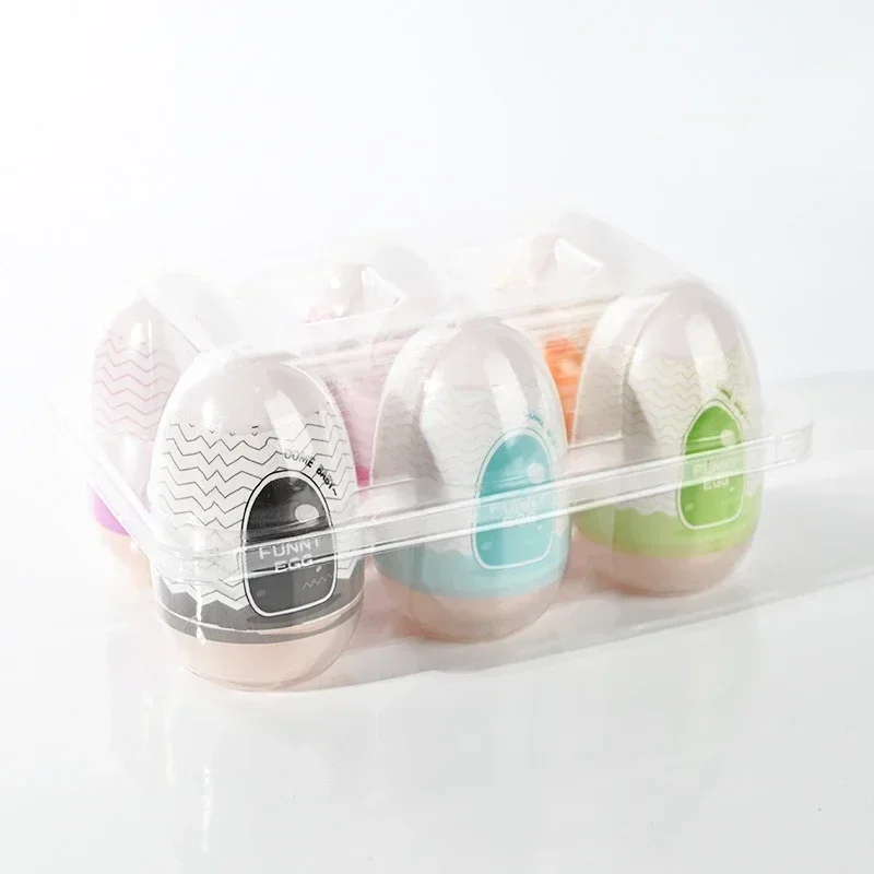 Egg Portable Stimulator Penis Massager Soft Rubber Adult Sex Toys for Men Realistic Vagina Pocket Pussy Mini Cups Masturbator - Image 3