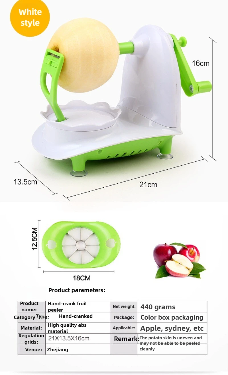 مقشرة التفاح اليدوية متعددة الوظائف أداة تقشير التفاح والفواكه والبطاطس شفرات من الفولاذ المقاوم للصدأ أدوات تقشير الطعام لأداة المطبخ المنزلية
