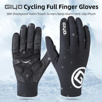 GIYO Bicycle Winter Gloves MTB Road Bike Thicken Warm Touch Screen Full Finger Gloves Cycling Outdoor Sports Thermal Mittens