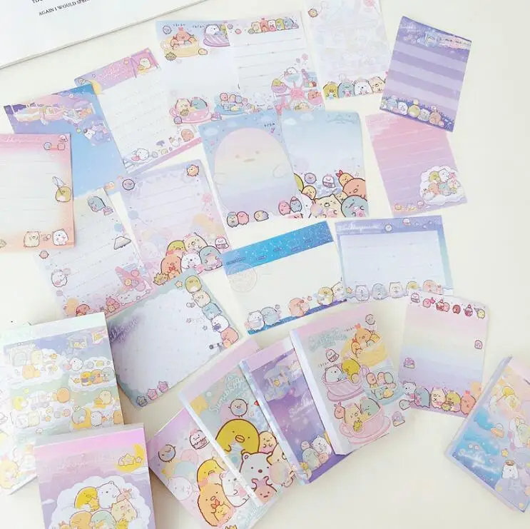 24 pcs/lot Sumikko Gurashi Memo Pad Sticky Note Cute N Times Stationery Label Notepad Bookmark Post School Supplies Wholesale