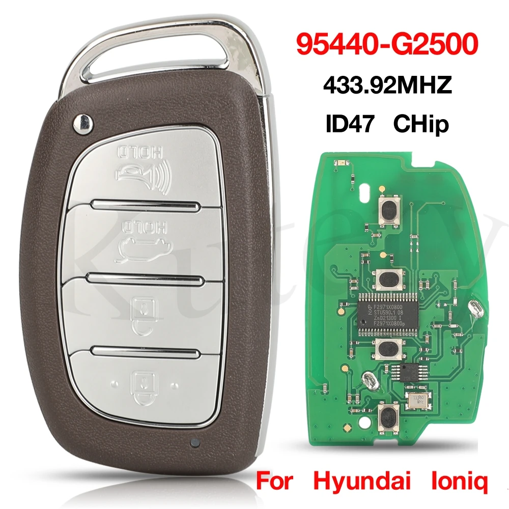 jingyuqin 4 Buttons 433.92MHz ID47 Chip P/N: 95440-G2500 Smart Remote Car Key For Hyundai Ioniq 2020 2021 Fob TQ8-FOB-4F11