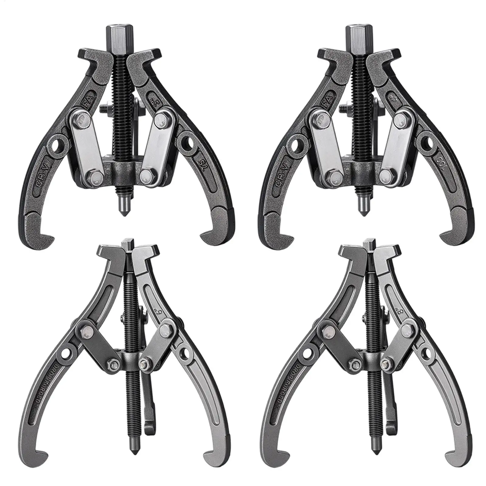 Gear Puller 3/4/6/8 Inch Three-Jaw Two-Jaw Reversible Pulley Removal Tool Bearing Flywheel Removal Kit