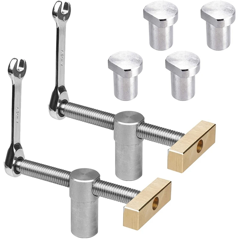 

Hot Woodworking Adjustable Desktop Clip With 4Pcs Dog Holes Stop,Clip Clamp Fixture Vise Benches Joinery Carpenter Tools