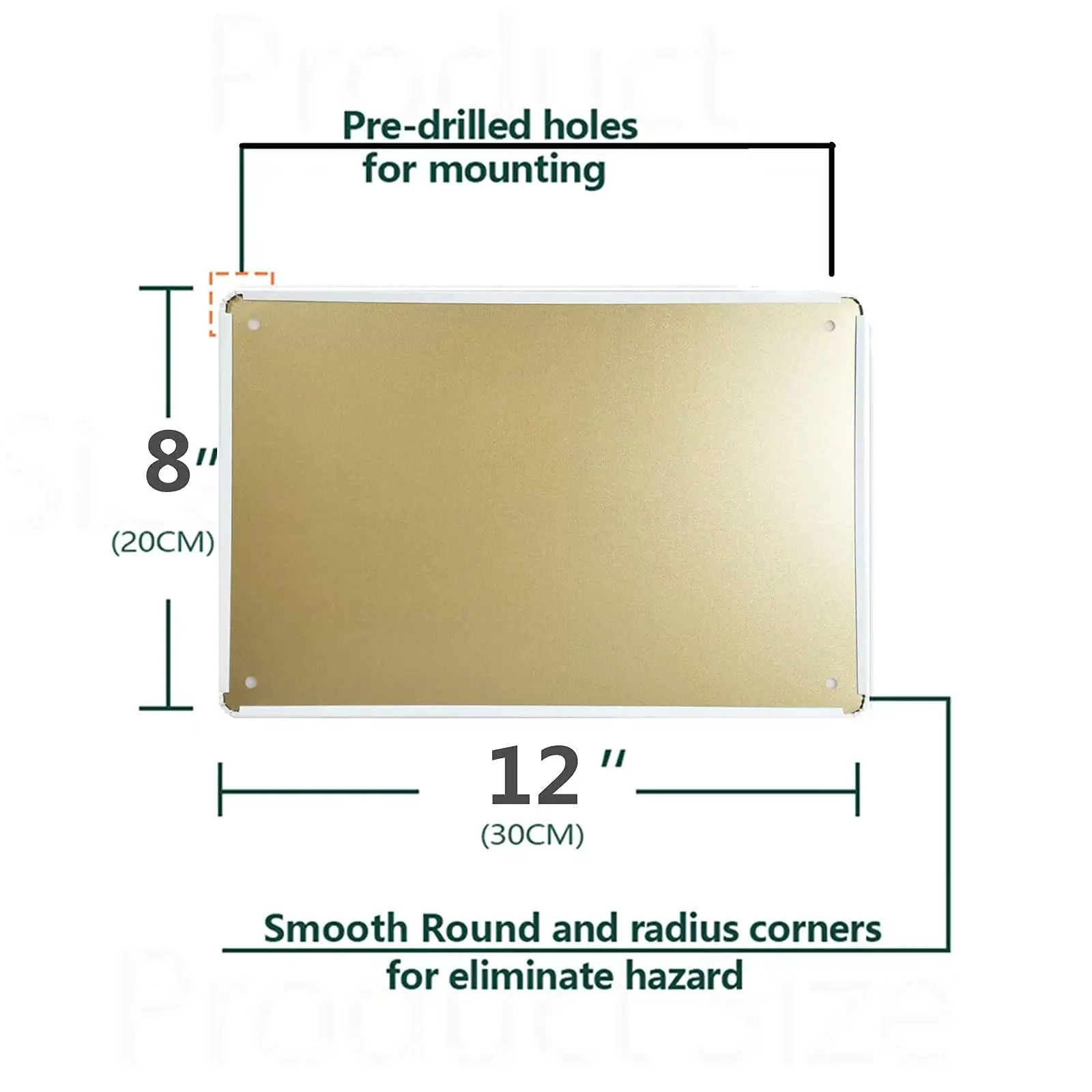 علامة تحذير من القصدير من الألومنيوم للكلاب على المباني لا تدخل علامات تحذيرية صناعية وعملية غير مشوهة للمدرسة والمكتب المنزلي #2