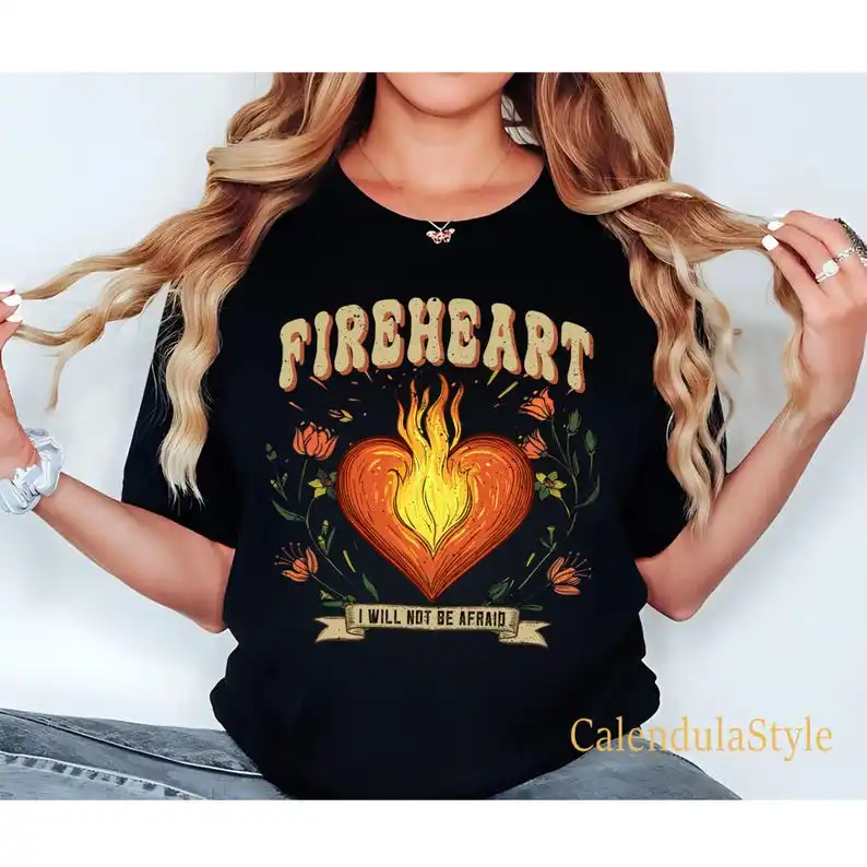 تي شيرت Fireheart Terrasen، تي شيرت Aelin Galathynius، أنت لا تخاف من إنتاجية Falter، هدية لمحبي الكتب، قارئ رائع
