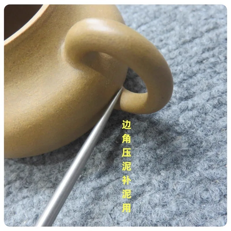 Pottery Tool for Internal Spout Trimming and Smoothing, Professional Teapot Spout Hole Refining Tool for Ceramics