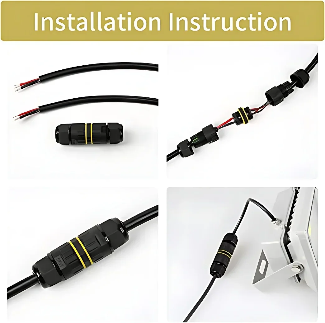 Connettore per cavo elettrico per scatola di giunzione impermeabile esterna IP68, facile da installare, M16 M20 M25 per gamma di cavi Ø3.5-14mm a 2 vie