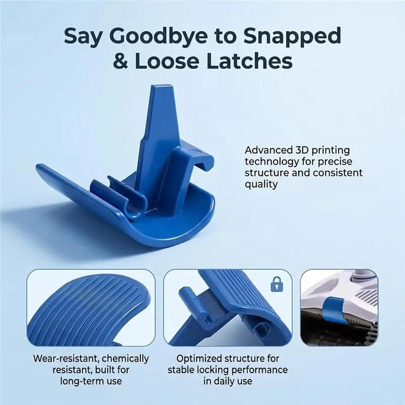 ABHS-For Tracvac Pool Cleaner Maintains Replacement Parts- 4PCS HSXTV102 Latch Assembly Improves Suction Seal Reduces Cleaning C